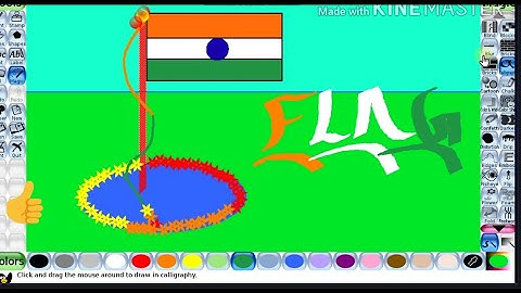 #TuxPaint #flag How to draw national flag in tux paint/ tuxpaint tutorial for beginners