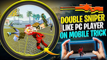 100X FASTEST DOUBLE SNIPER ON MOBILE SECRET TRICKS ✅ || FAST AWM TRICK LIKE PC PLAYER 2024