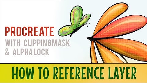 How Procreate beginners can color inside lines using reference layer, color drop and clipping mask