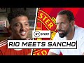 Rio Ferdinand Meets Jadon Sancho | Utd star on Fernandes, Messi to PSG and proving doubters wrong
