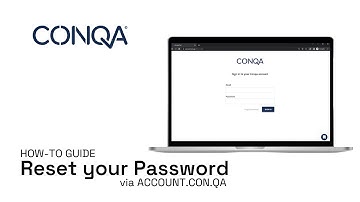Reset your password in CONQA Account
