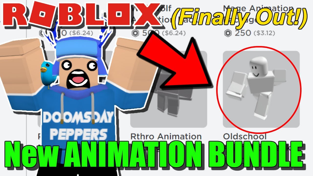 New Old School Animation Bundle In Game Showcase Roblox Youtube - old school roblox animation