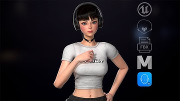 Millie SportGirl - Game Ready 3D Character Unreal Engine 4 Presentation