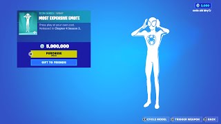 fortnite's most expensive emote