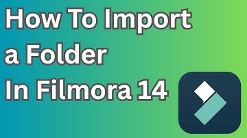How To Import a Folder In Filmora 14