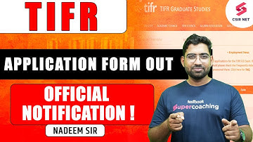 TIFR  GS 2024 Official Update | TIFR  Application Form Out | How to Fill Form Complete Information