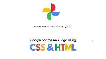 Google Photos New Logo made by pure CSS and HTML | Basics of CSS3 and HTML5