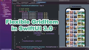 GridItem with Flexible Config | SwiftUI 3.0 | Grid Layout (part 04)