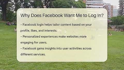 Why Does Facebook Want Me to Log In? - Everyday-Networking