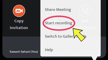 how to start recording in meeting jio meet app | jio meet meeting recording kaise karen