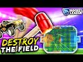 Rocket League, but the FIRST to DESTROY the field WINS