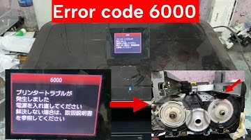 Canon MG6130/MG6230 Error code 6000 | How to fix Error code 6000 | Easy