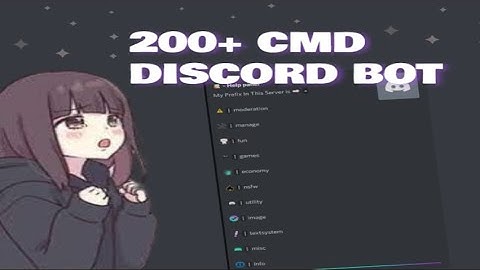 Best 200+ Commands Discord Bot  - / make in replit - nsfw | games | fun | moderation-