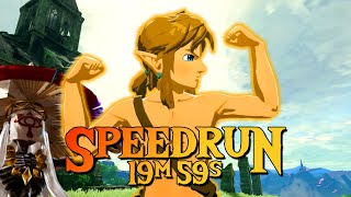 Speedrun any% Zelda BOTW en 19m 59s par アルナ | WR 🏆 (Commenté en Français) 🐠