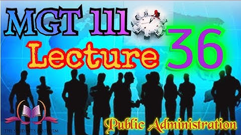 MGT111 Lecture 36 Short Lecture VU Lectures