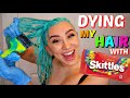 DYING MY HAIR WITH SKITTLES
