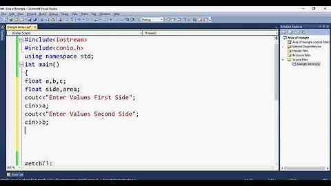 Area of Triangle in C++ URDU/HINDI