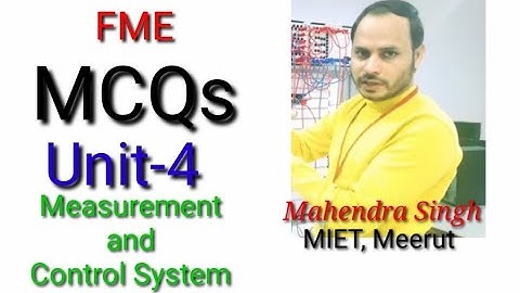 FME MCQs | Unit-4 | Fundamentals of Mechanical Engineering and Mechatronics