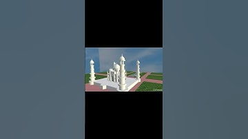 Taj Mahal 3D Modelling ll #shorts #3dmodeling #tajmahal #prisma3d #animation #nkdynamic