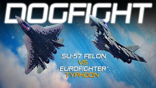 Su-57 Felon Vs Eurofighter Typhoon DOGFIGHT | Digital Combat Simulator | DCS |
