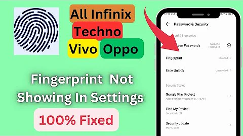 How To Fix Fingerprint option not showing in Mobile Settings/ Infinix/Oppo/Vivo/Techno All models
