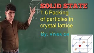 SOLID STATE 1.6 Packing of particles in crystal lattice