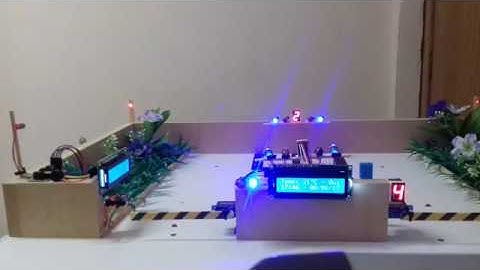 Maquete de estacionamento inteligente com Arduino para TCC de Automação Industrial (alarme)