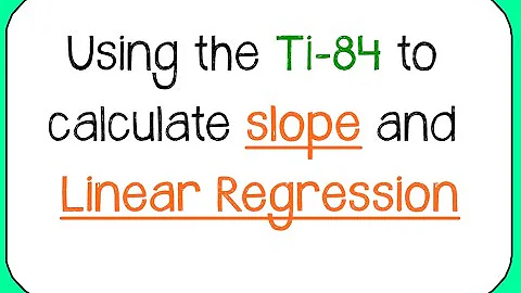 Using Ti-84 to Write Linear Equations