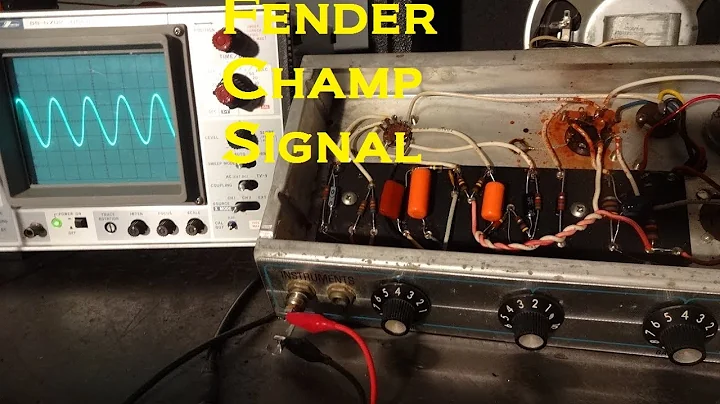 How to signal trace Fender Champ guitar amp Oscilloscope stage test D-lab