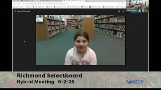 Richmond Selectboard 6-2-2025