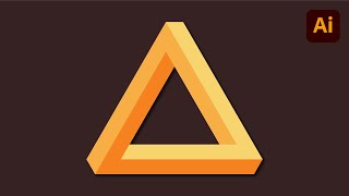 3D Triangle Shape in Adobe  Illustrator Profile