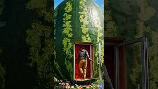 I Turned a Watermelon Into a Secret House 🏠🍉