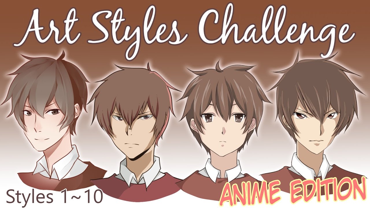 20 Art Styles Challenge Anime Edition Speedpaint Part 