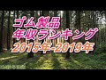 ゴム製品　年収ランキング　2015年ー2019年