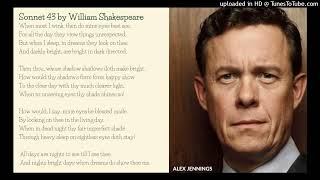 Poetry: Sonnet 43 by William Shakespeare (read by Alex Jennings)