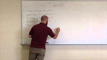 MCV4U - Optimization 1