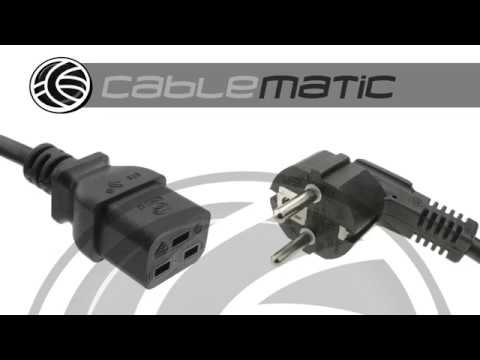 Cable eléctrico de enchufe schuko - distribuido por CABLEMATIC ® 