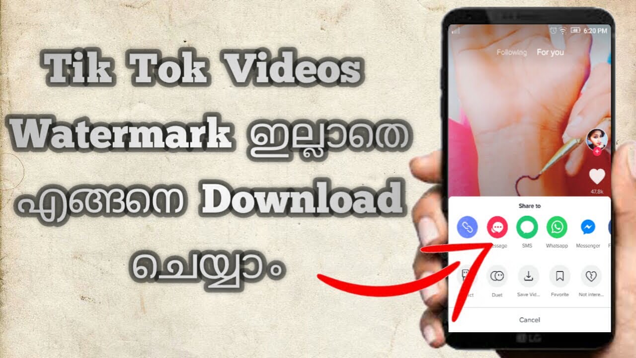 Download tik tok video without watermark