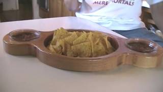 Make a chips and dip tray out of wood. For this woodworking project, I used a few recycled old 2x4s. Nothing hard here, just a bit ...