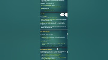 Interrupts and Interrupt service routine- handling Interrupts in 8086 - types of interrupts