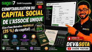 COMPTABILISATION DU CAPITAL SOCIAL DE L'ASSOCIÉ UNIQUE | CAS DE LA LIBÉRATION TOTALE DU CAPITAL