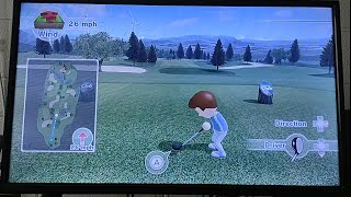 Wii Sports Club Golf- Lakeside 5 with 26 MPH North Wind