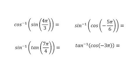 Inverse Trig Function Values of Trig Function Values Using Ref Tri (Nice Angles B)