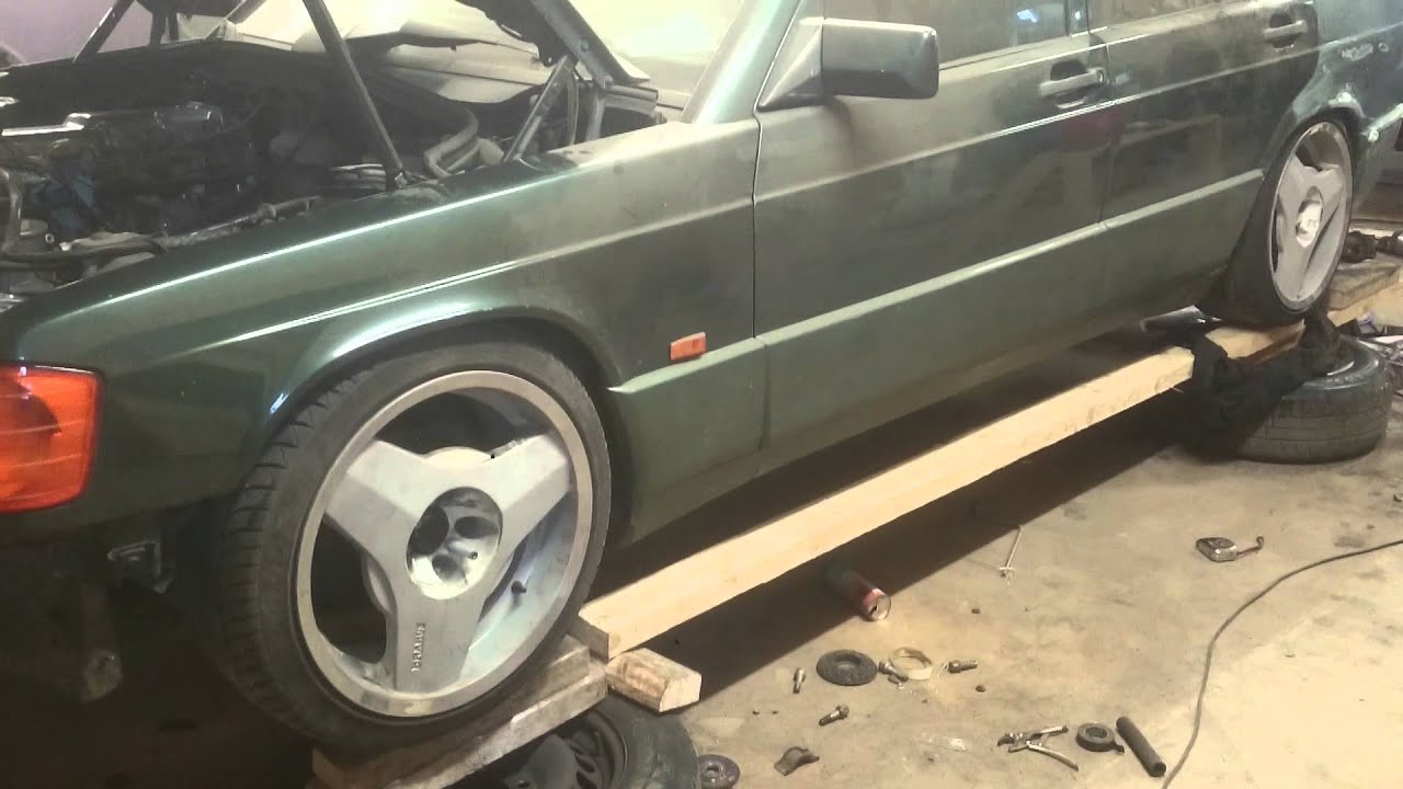 W201 190E bagged air suspension YouTube