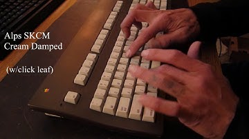 Alps SKCM Cream Damped - modifications, typing sounds