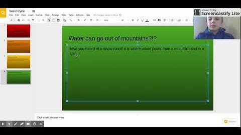 Water Cycle - Google Slides