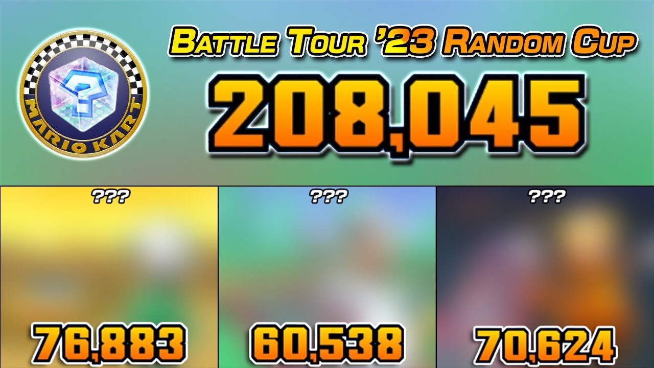 Battle Tour '23 Random Cup Challenge (208K) Mario Kart Tour Tier 99