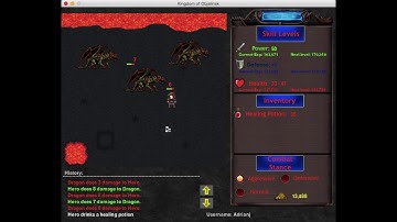 Kingdom of Objalinsk gameplay preview. Pygame RPG