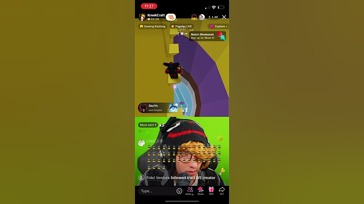 Spamming cable car emojis in @KreekCraft tik tok live (non blurry version )