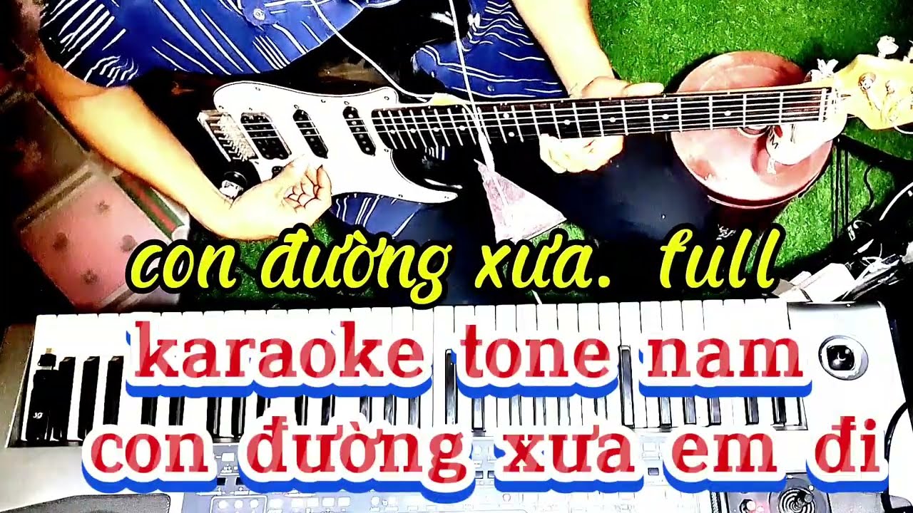 karaoke guitar con đường xưa em đi